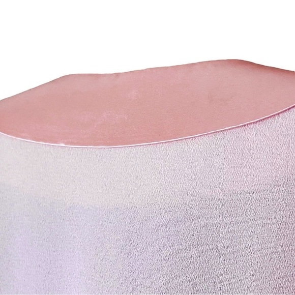 Vtg Rimini Satin Trim Buttoned Formal Blazer Jacket Pastel Pale Pink Size 12 - Picture 6 of 8